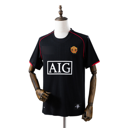 Manchester United Retro Shirt Black Kit 2007/2008