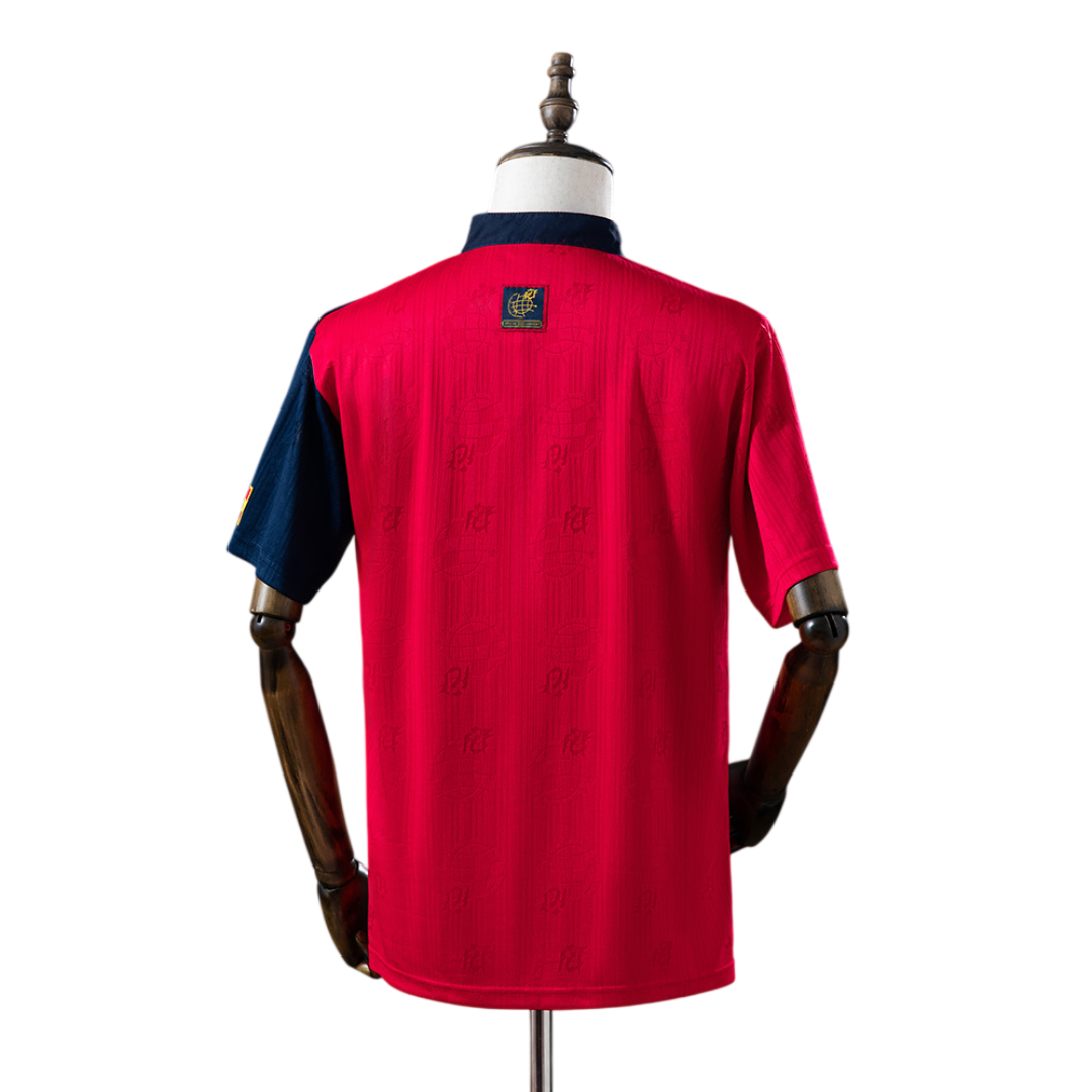 Spain Retro Home Jersey 1996